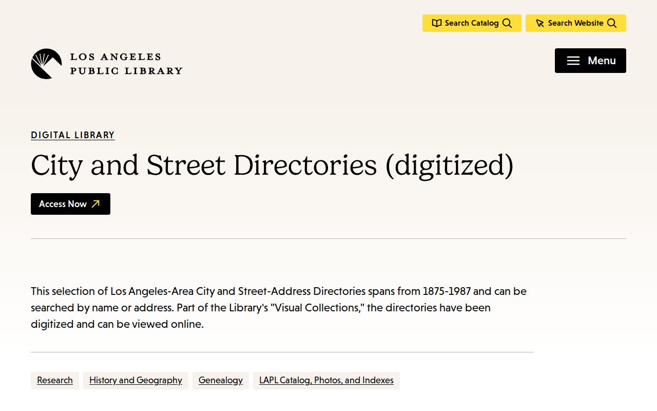 San Fernando city directory digitized collection